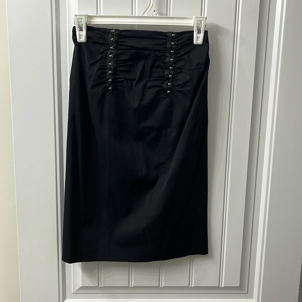 Bebe black midi skirt